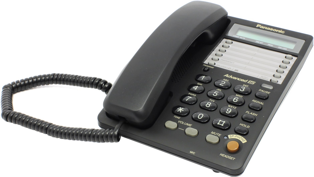 PANASONIC Проводные Телефоны KXTS2365RUB Black