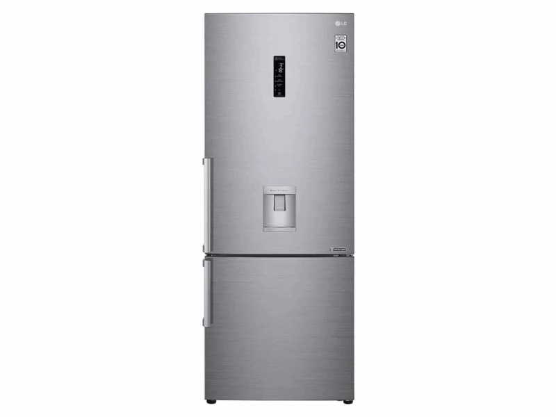 LG Холодильник морозильник снизу GR-F589BLCM