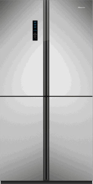 HISENSE Холодильник с четырьмя дверцами RQ82WCIM-INOX