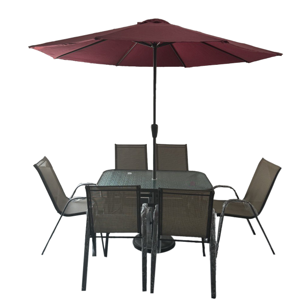 BONITA Table, chair, umbrella 6202 6+1+1