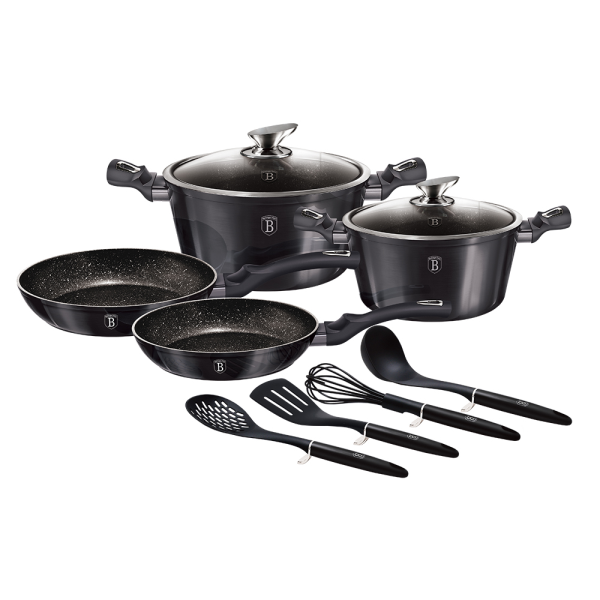 Berlinger Haus Frypan&Casserole set BH6917 (10pcs) Carbon Pro