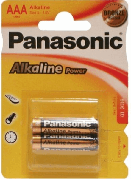 PANASONIC Аккумулятор LR03REB/2BP (42907) ALKALINE AAA 2