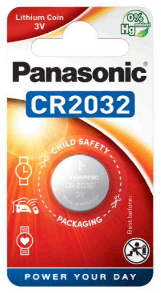 PANASONIC BATTERY CR2032EL/1B (53637)