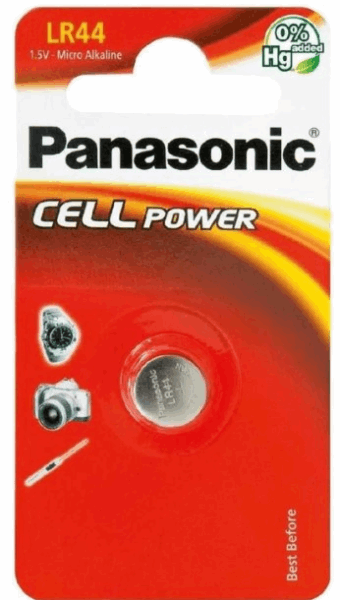 PANASONIC Аккумулятор LR44EL/1B (53514)