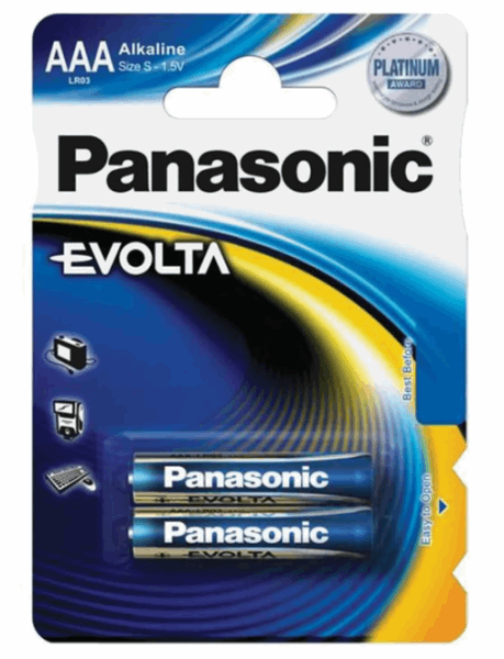 PANASONIC Аккумулятор LR03EGE/2BP (44840) EVOLTA AAA 2