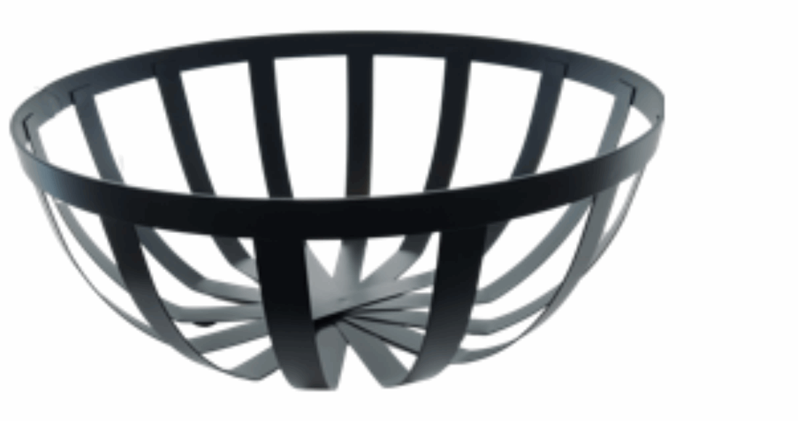 EH круглая ваза для фруктов 046984 ROUND METAL (25X14CM)