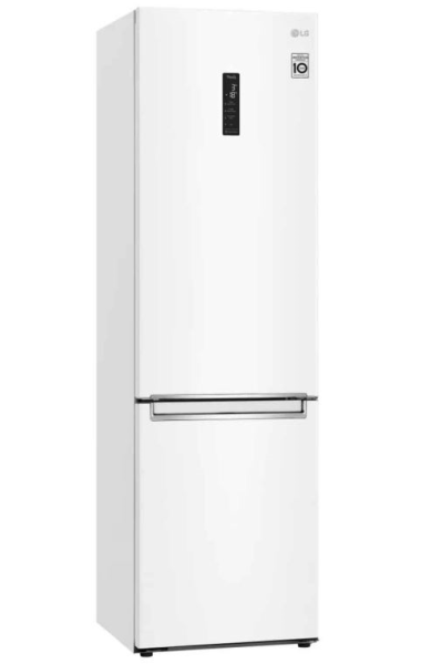 LG Холодильник морозильник снизу GB-B61SWHMN